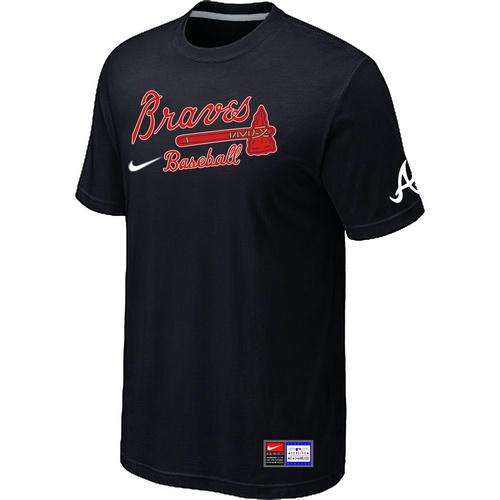 Atlanta Braves Nike Short Sleeve Practice MLB T-Shirts Black | Buy ...